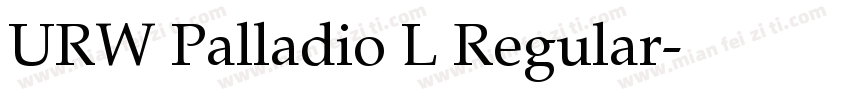URW Palladio L Regular字体转换